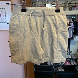 Zara Kids Heather Gray Knit Shorts